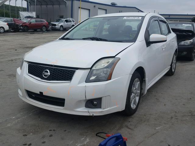 3N1AB6AP6BL639067 - 2011 NISSAN SENTRA 2.0 WHITE photo 2