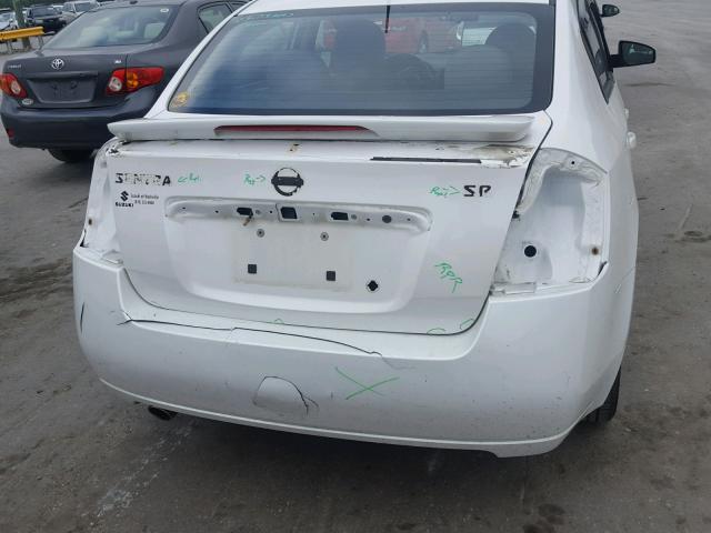 3N1AB6AP6BL639067 - 2011 NISSAN SENTRA 2.0 WHITE photo 9