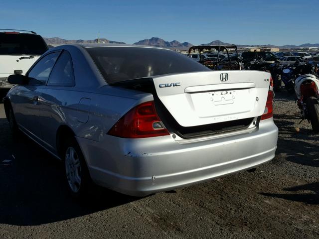 1HGEM22581L120970 - 2001 HONDA CIVIC LX SILVER photo 3