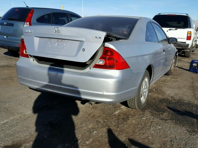 1HGEM22581L120970 - 2001 HONDA CIVIC LX SILVER photo 4