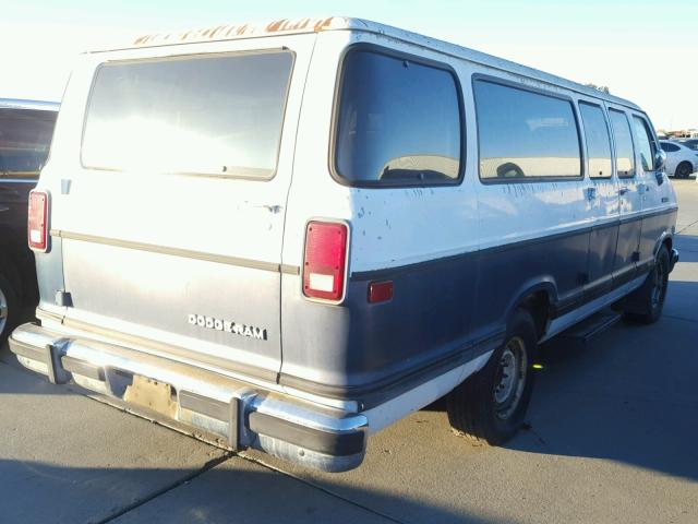 2B7KB31Z4NK167159 - 1992 DODGE RAM VAN B3 BLUE photo 4