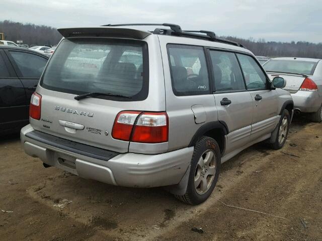 JF1SF65621H739659 - 2001 SUBARU FORESTER S SILVER photo 4