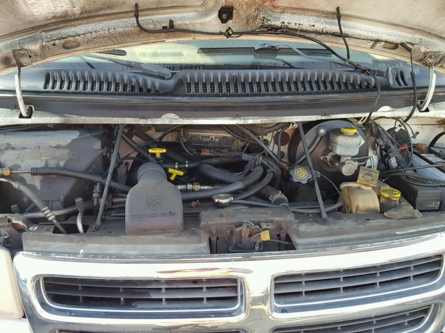 2B5WB25ZX1K503759 - 2001 DODGE RAM WAGON WHITE photo 7