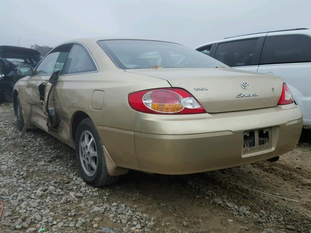 2T1CE22P32C005691 - 2002 TOYOTA CAMRY SOLA GOLD photo 3