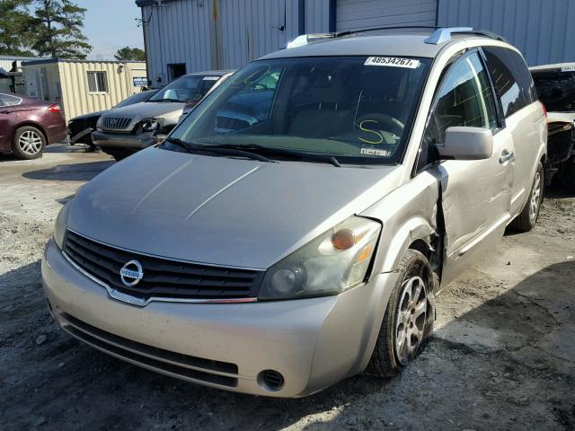 5N1BV28U77N121937 - 2007 NISSAN QUEST S GOLD photo 2