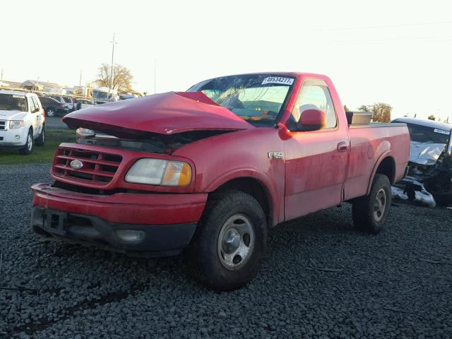 2FTZF1822YCA62179 - 2000 FORD F150 RED photo 2