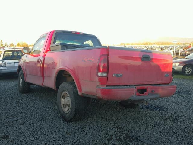 2FTZF1822YCA62179 - 2000 FORD F150 RED photo 3