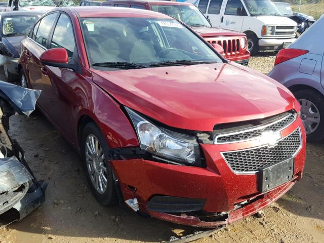 1G1PJ5SB9D7293104 - 2013 CHEVROLET CRUZE ECO BURGUNDY photo 1