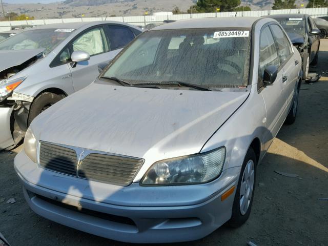 JA3AJ26E33U091275 - 2003 MITSUBISHI LANCER ES SILVER photo 2