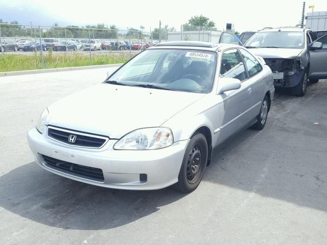 1HGEJ8245YL060224 - 2000 HONDA CIVIC EX 银色 照片 2