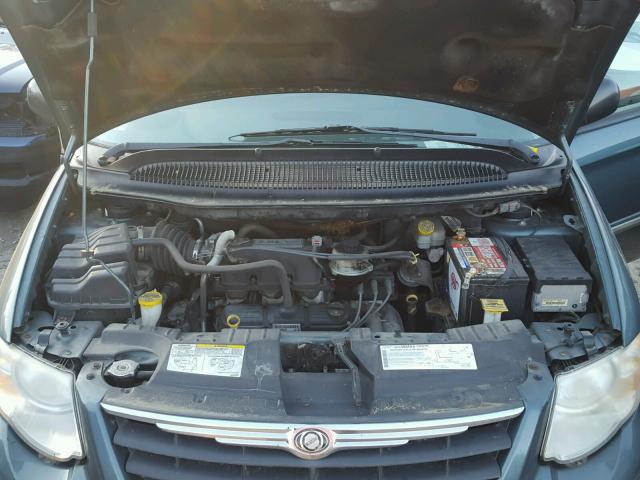 2A8GP54L96R828017 - 2006 CHRYSLER TOWN & COU BLUE photo 7