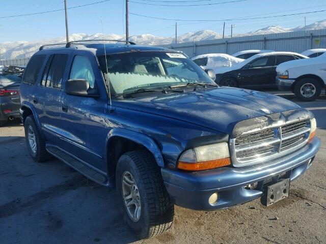 1B4HS48Z52F210369 - 2002 DODGE DURANGO SL BLUE photo 1