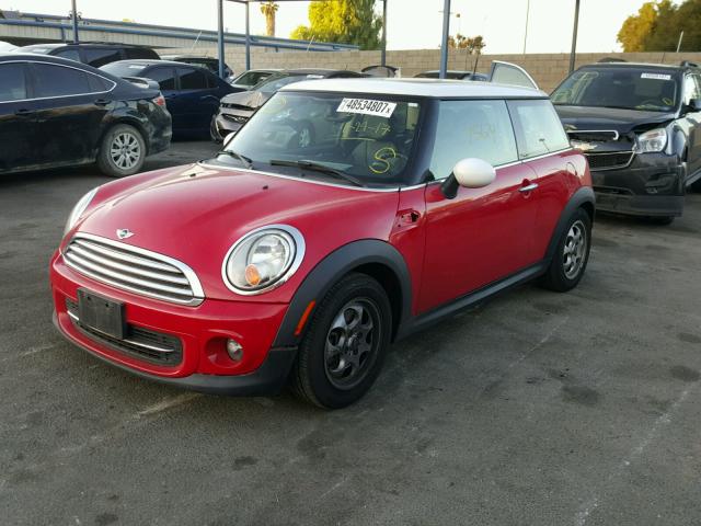 WMWSU3C57DT678929 - 2013 MINI COOPER RED photo 2