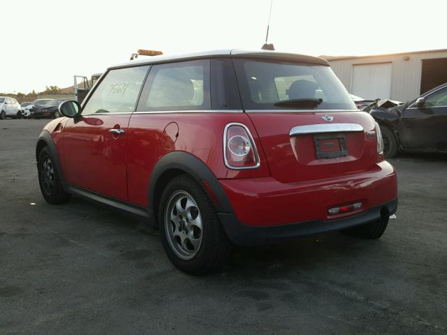 WMWSU3C57DT678929 - 2013 MINI COOPER RED photo 3