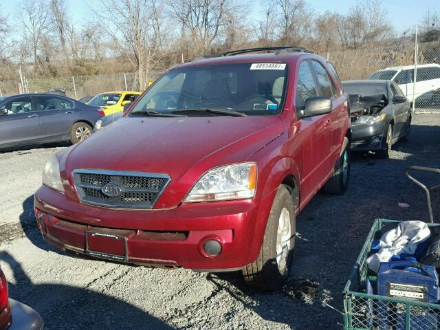 KNDJC733165615615 - 2006 KIA SORENTO EX RED photo 2