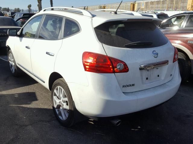 JN8AS5MT1BW185115 - 2011 NISSAN ROGUE S WHITE photo 3