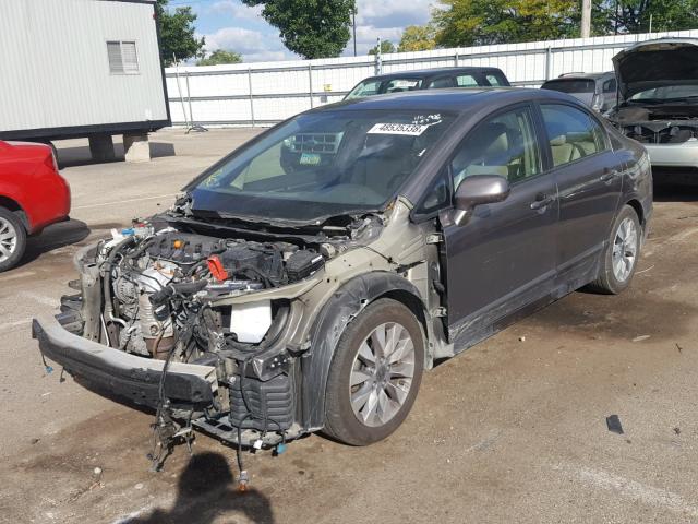 19XFA1F96BE021044 - 2011 HONDA CIVIC EXL 灰色 照片 2