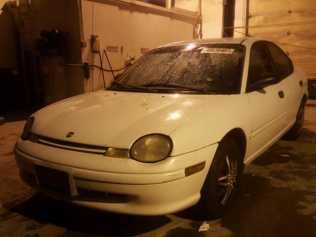 1B3ES47C7WD608348 - 1998 DODGE NEON HIGHL WHITE photo 2