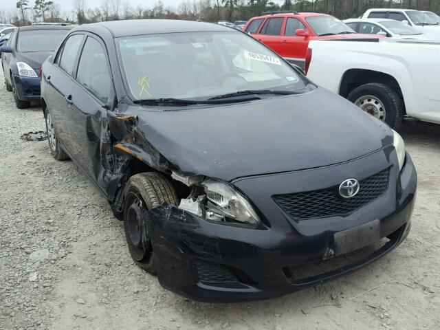 JTDBU4EE0AJ058761 - 2010 TOYOTA COROLLA BA BLACK photo 1