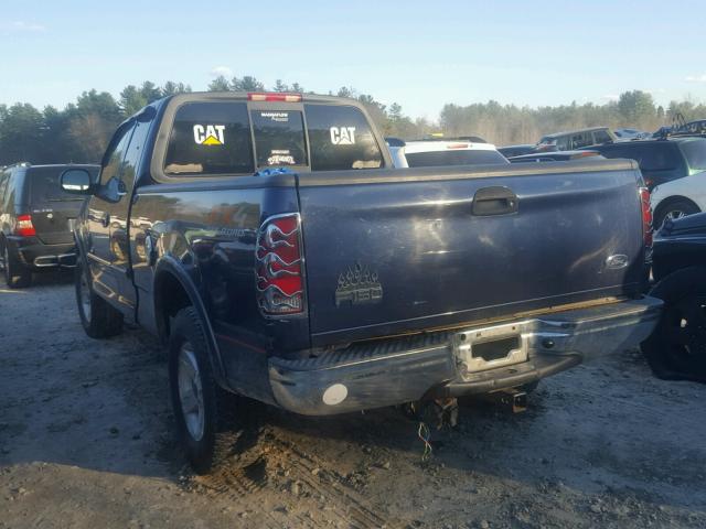 1FTRX18L53NB87878 - 2003 FORD F150 BLUE photo 3