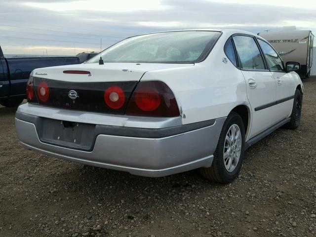 2G1WF52K049349586 - 2004 CHEVROLET IMPALA WHITE photo 4