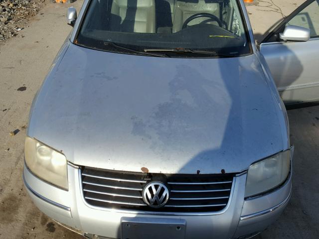 WVWPD63B92P295936 - 2002 VOLKSWAGEN PASSAT GLS SILVER photo 7