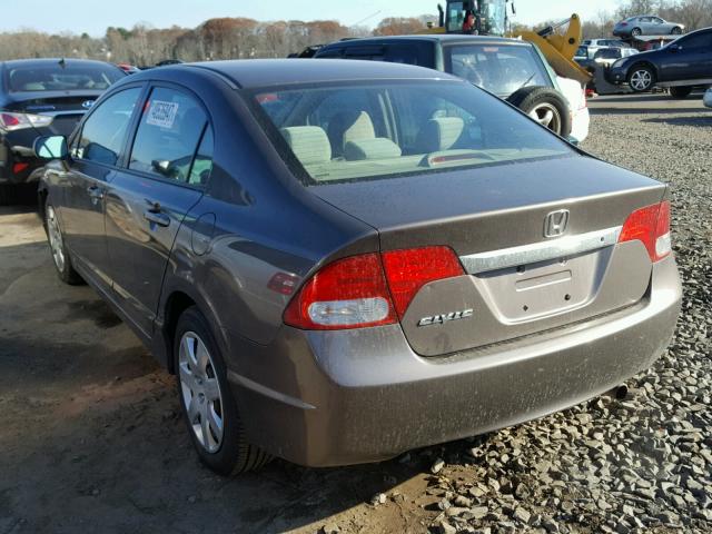 2HGFA1F52BH547366 - 2011 HONDA CIVIC LX CHARCOAL photo 3