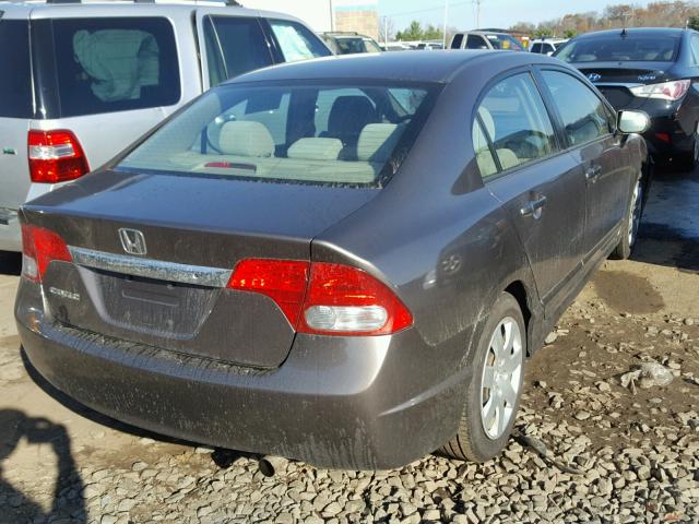 2HGFA1F52BH547366 - 2011 HONDA CIVIC LX CHARCOAL photo 4