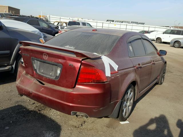 19UUA65596A049322 - 2006 ACURA 3.2TL RED photo 4