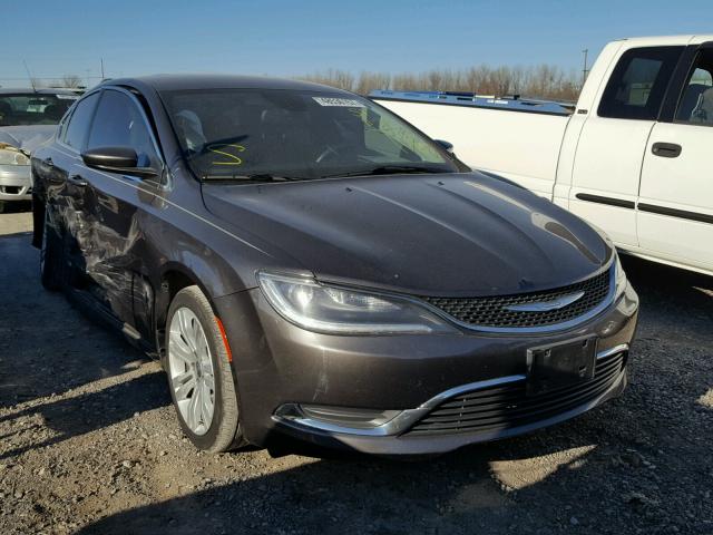 1C3CCCAB9FN527234 - 2015 CHRYSLER 200 LIMITE CHARCOAL photo 1