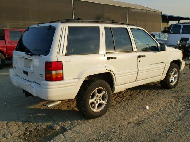 1J4GZ88Z6WC119775 - 1998 JEEP GRAND CHER WHITE photo 4