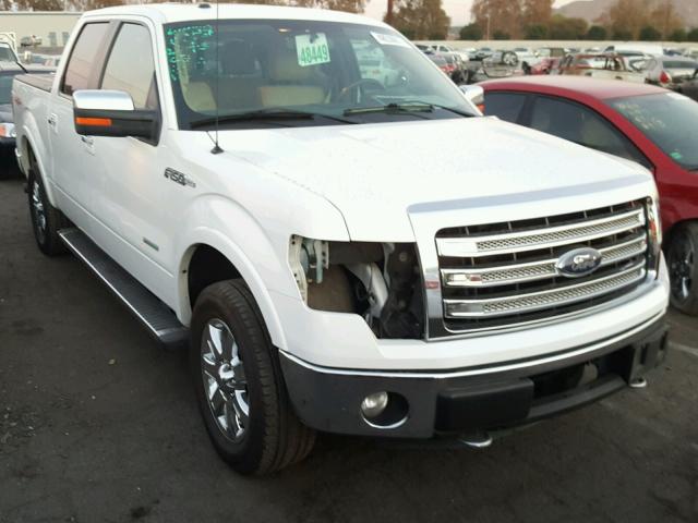 1FTFW1ET3DFB22002 - 2013 FORD F150 SUPER WHITE photo 1