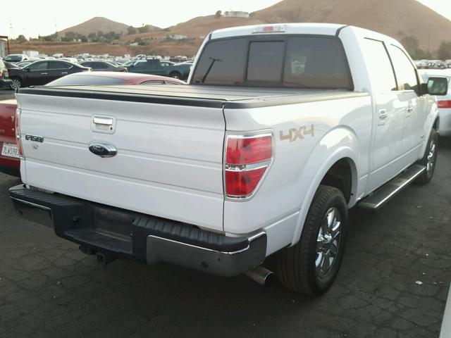 1FTFW1ET3DFB22002 - 2013 FORD F150 SUPER WHITE photo 4