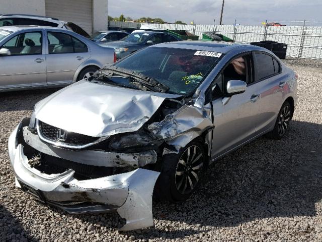 19XFB2F99EE050643 - 2014 HONDA CIVIC EXL 银色 照片 2