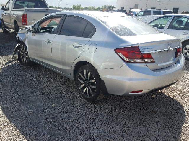 19XFB2F99EE050643 - 2014 HONDA CIVIC EXL 银色 照片 3