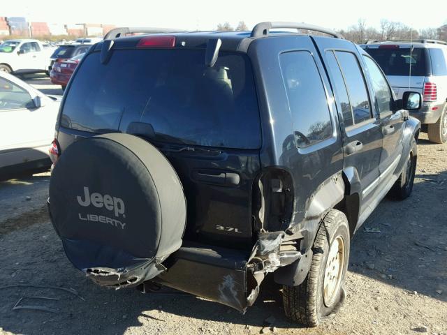 1J4GL48K46W228053 - 2006 JEEP LIBERTY SP BLACK photo 4