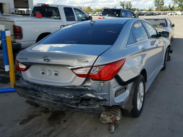 5NPEB4ACXEH868064 - 2014 HYUNDAI SONATA GLS BLUE photo 4