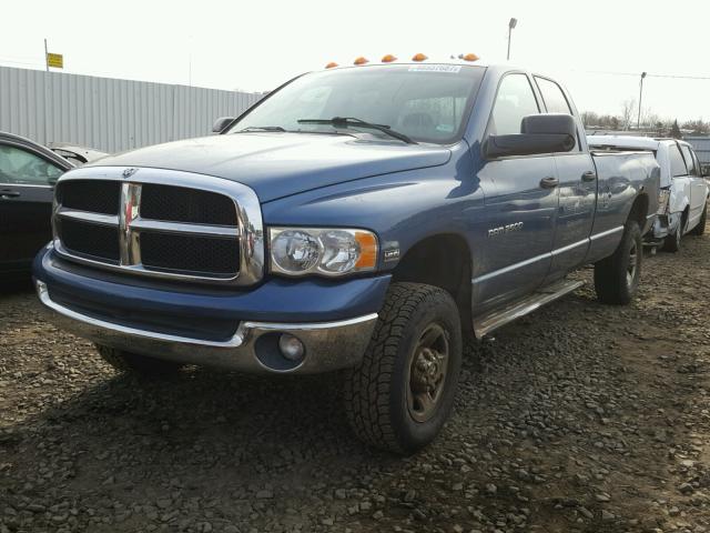 3D7KU28D24G250900 - 2004 DODGE RAM 2500 S BLUE photo 2