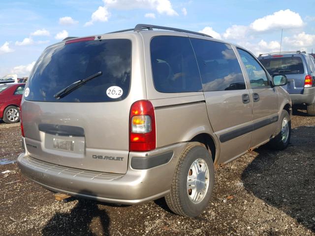 1GNDU03E72D193067 - 2002 CHEVROLET VENTURE BEIGE photo 4