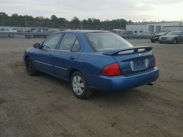 3N1CB51D64L478067 - 2004 NISSAN SENTRA 1.8 BLUE photo 3