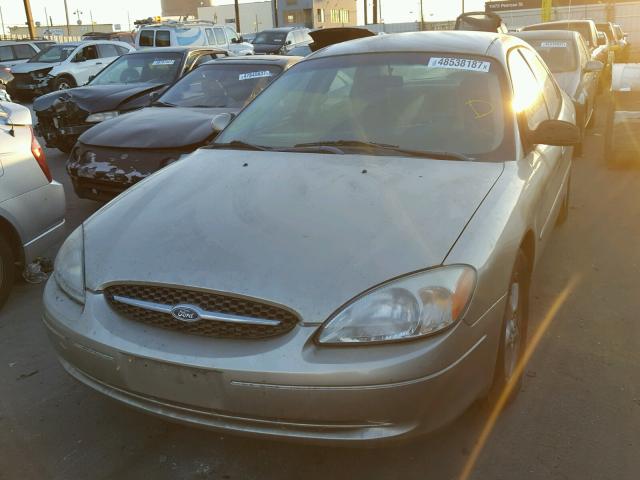 1FAFP5522YA164424 - 2000 FORD TAURUS SES BEIGE photo 2