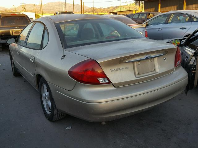 1FAFP5522YA164424 - 2000 FORD TAURUS SES BEIGE photo 3