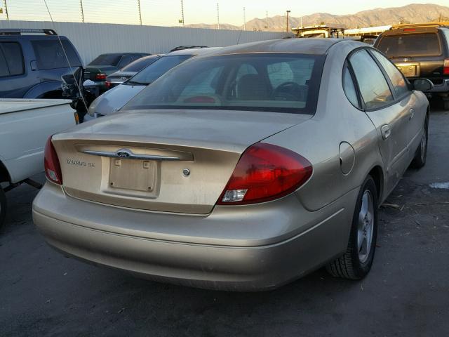 1FAFP5522YA164424 - 2000 FORD TAURUS SES BEIGE photo 4