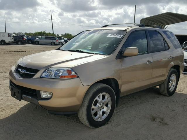 2HNYD18651H509997 - 2001 ACURA MDX TOURIN BEIGE photo 2