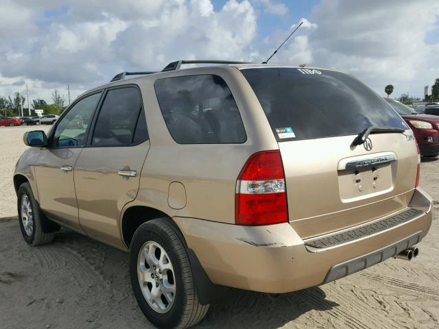 2HNYD18651H509997 - 2001 ACURA MDX TOURIN BEIGE photo 3