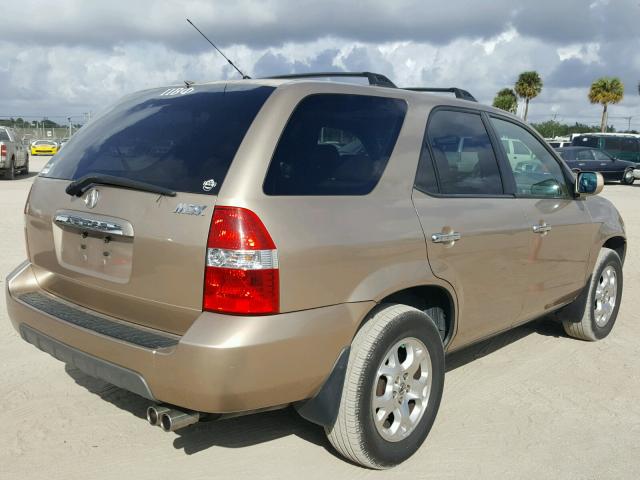 2HNYD18651H509997 - 2001 ACURA MDX TOURIN BEIGE photo 4