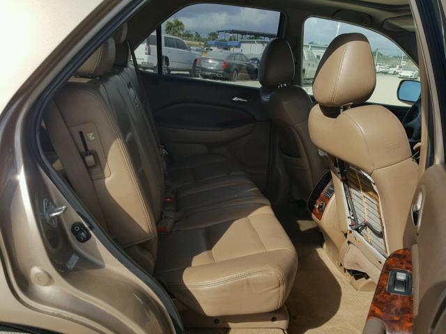 2HNYD18651H509997 - 2001 ACURA MDX TOURIN BEIGE photo 6