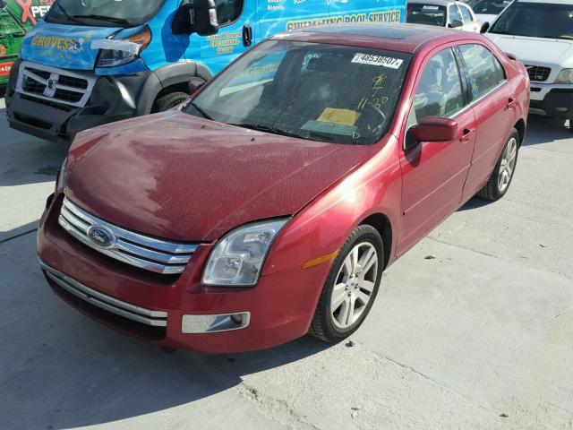 3FAHP08136R185414 - 2006 FORD FUSION SEL RED photo 2