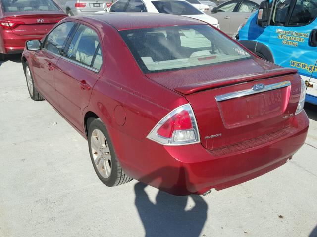 3FAHP08136R185414 - 2006 FORD FUSION SEL RED photo 3