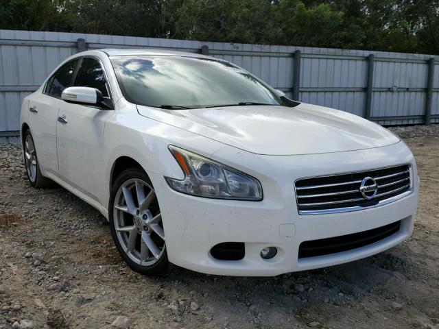 1N4AA51E49C808734 - 2009 NISSAN MAXIMA S WHITE photo 1